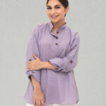 Organic Cotton Collared Blouse – Herbal Dyed