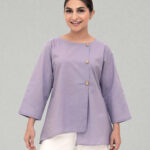Organic Lavender Full-Sleeve Cotton Blouse