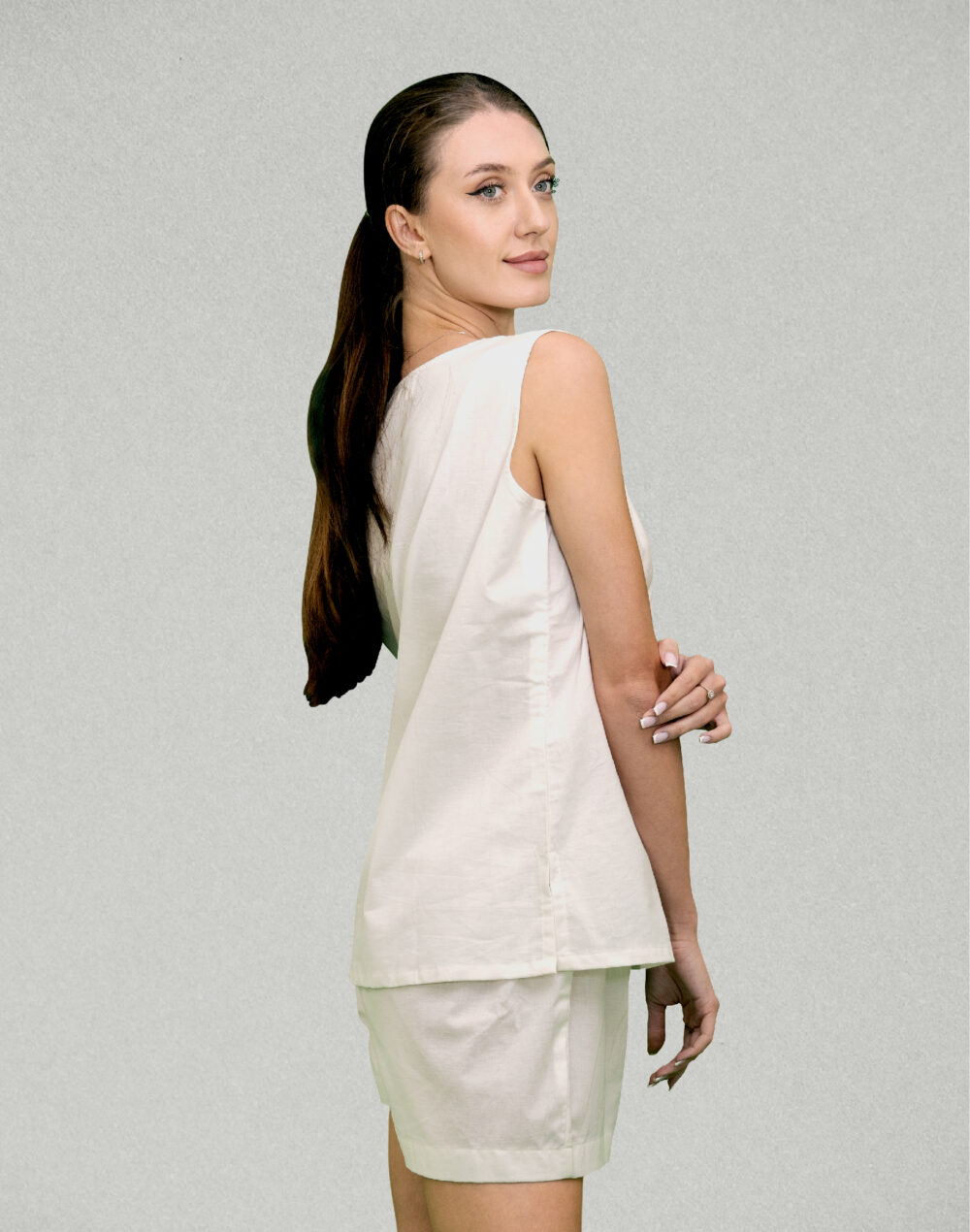 Organic Cotton Sleeveless Top & Shorts Set - Image 2