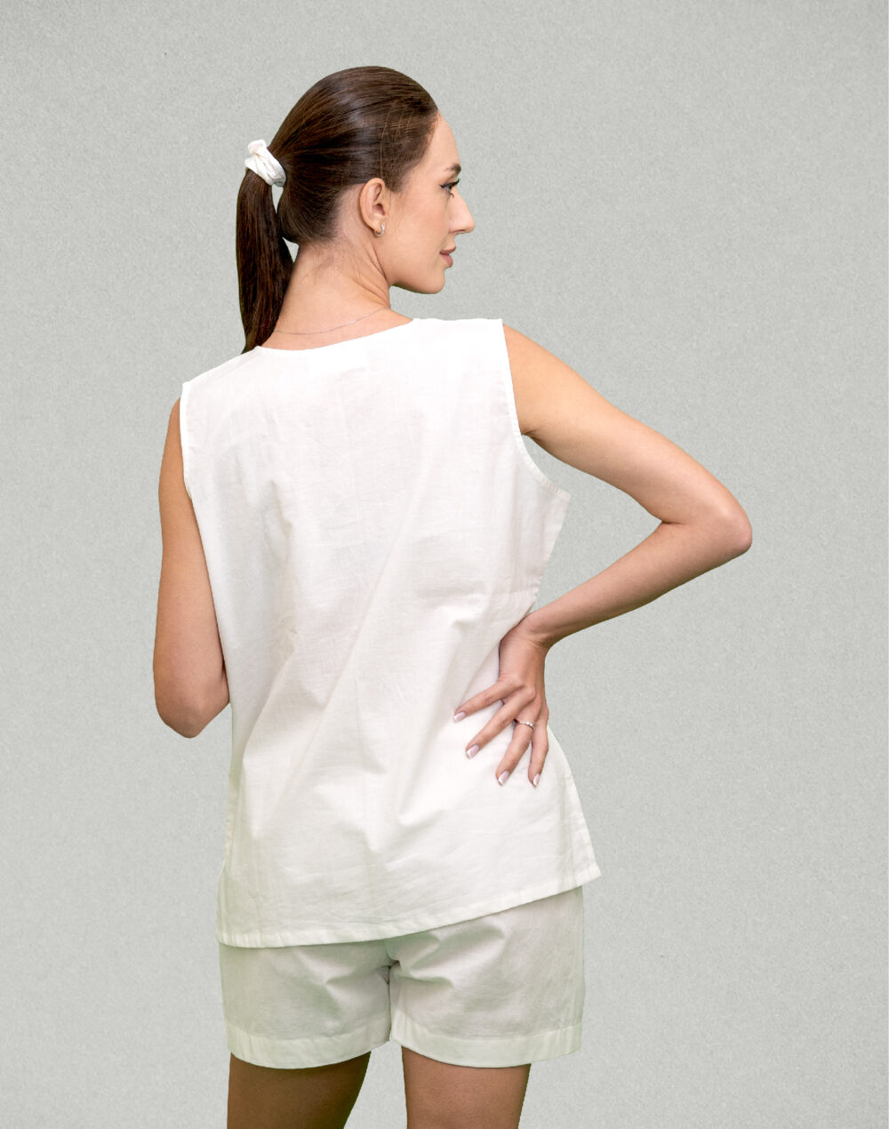 Organic Cotton Sleeveless Top & Shorts Set - Image 3