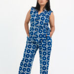 Indigo Handblock Cotton Co-Ord Set