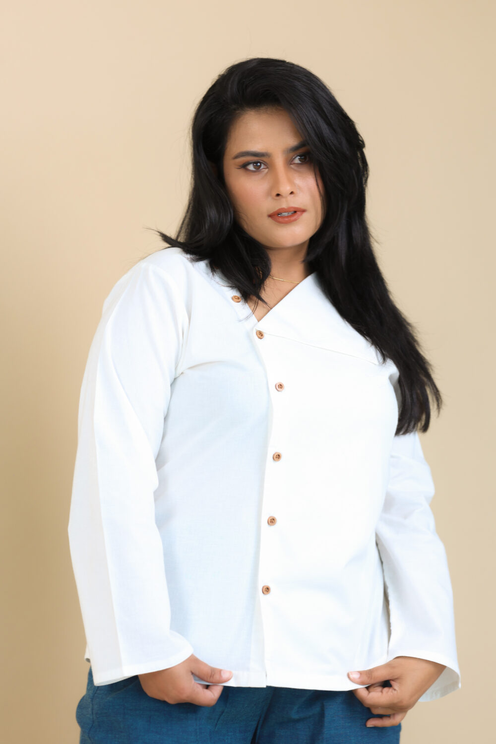 Organic Poplin Flap Shirt - Image 2
