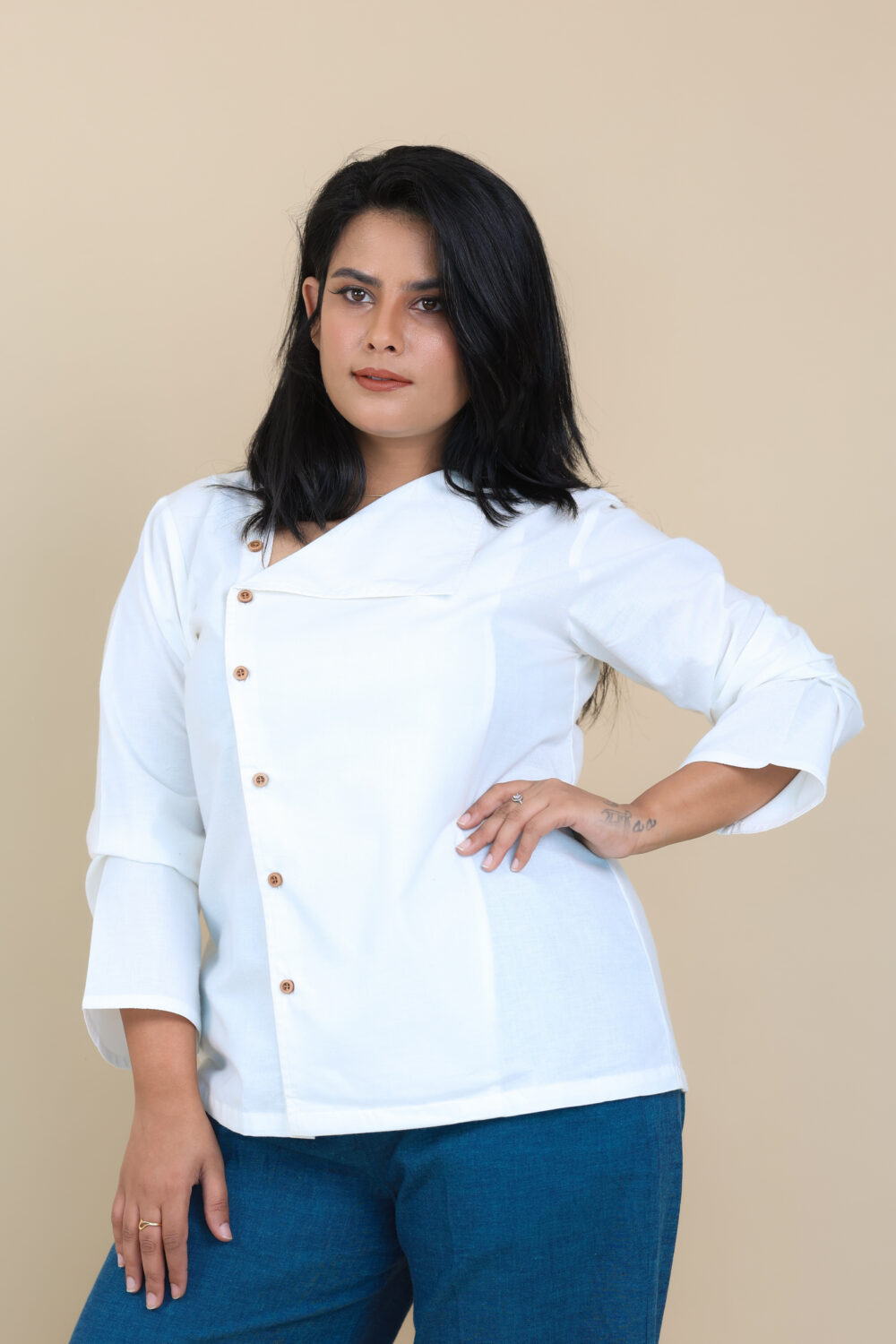 Organic Poplin Flap Shirt - Image 4