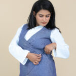 Organic Chambray Criss Cross Jacket