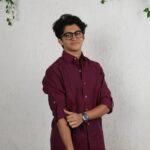Dark red handloom shirt
