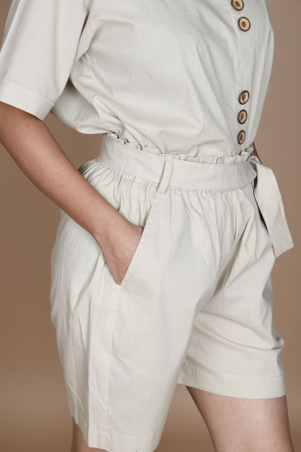 Kasam Putty Shorts Organic Handloom