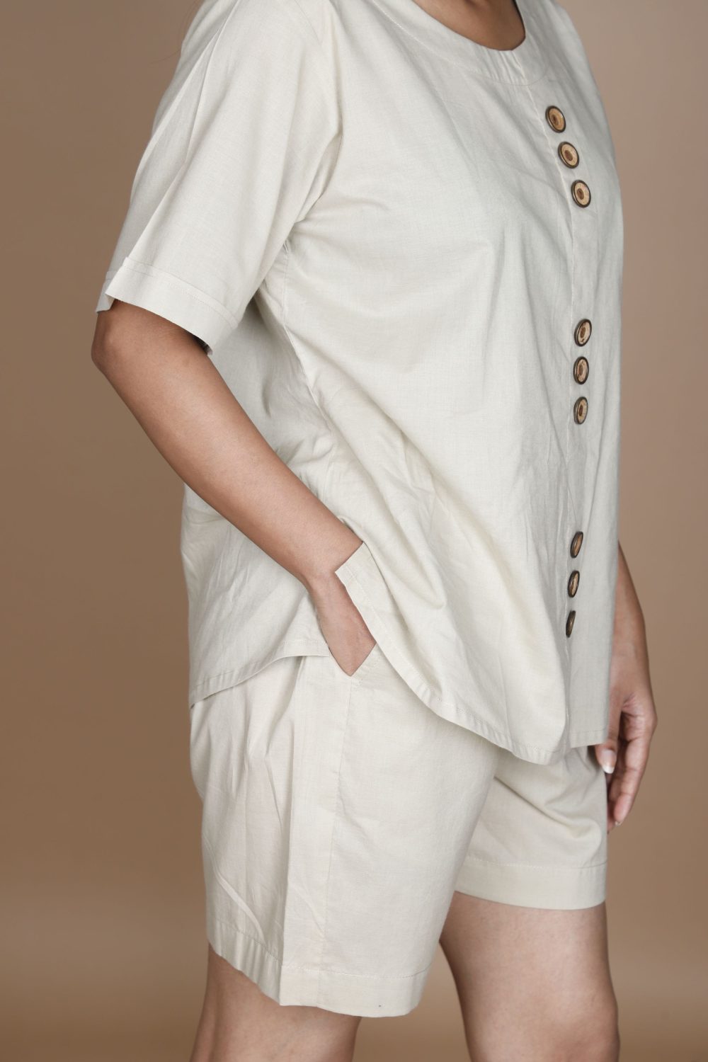 Classic Cotton Tie-Waist Shorts - Image 3