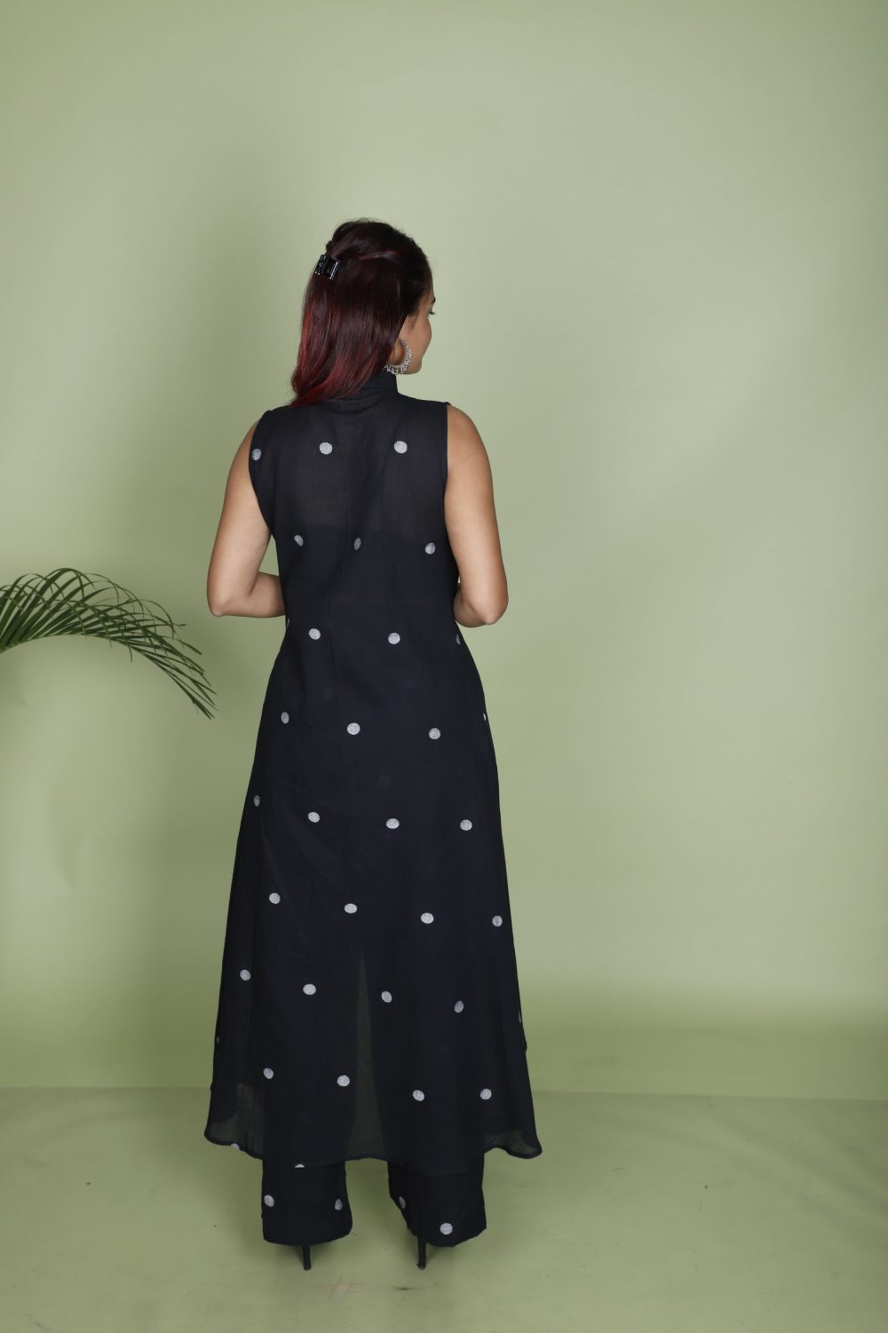 Classic Black Jamdani Kurti set - Image 4