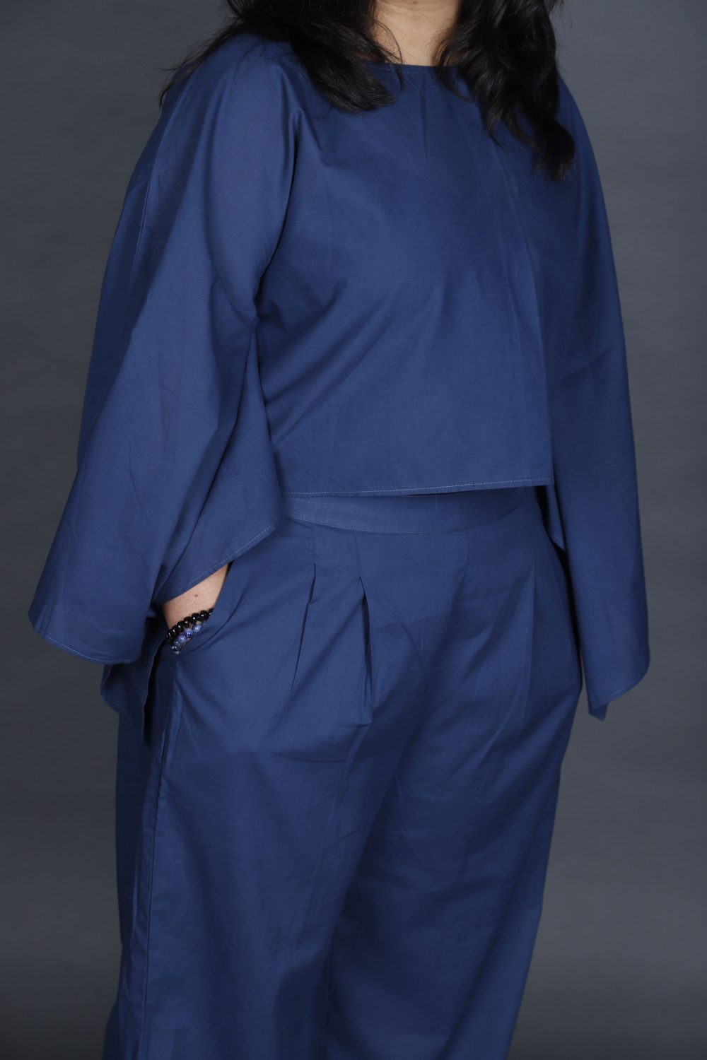 Classic Indigo Blue Cotton Co-ord Set - Image 3