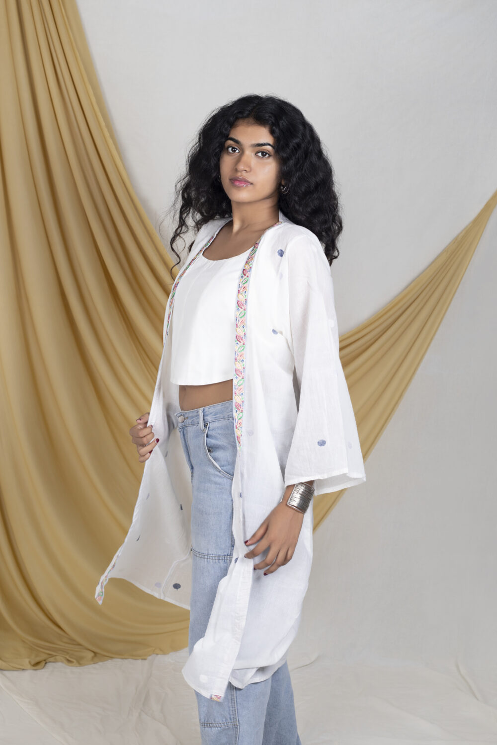 White Corset | White Cotton Top for Woman - Image 4