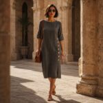 Green Handloom Cotton Dress